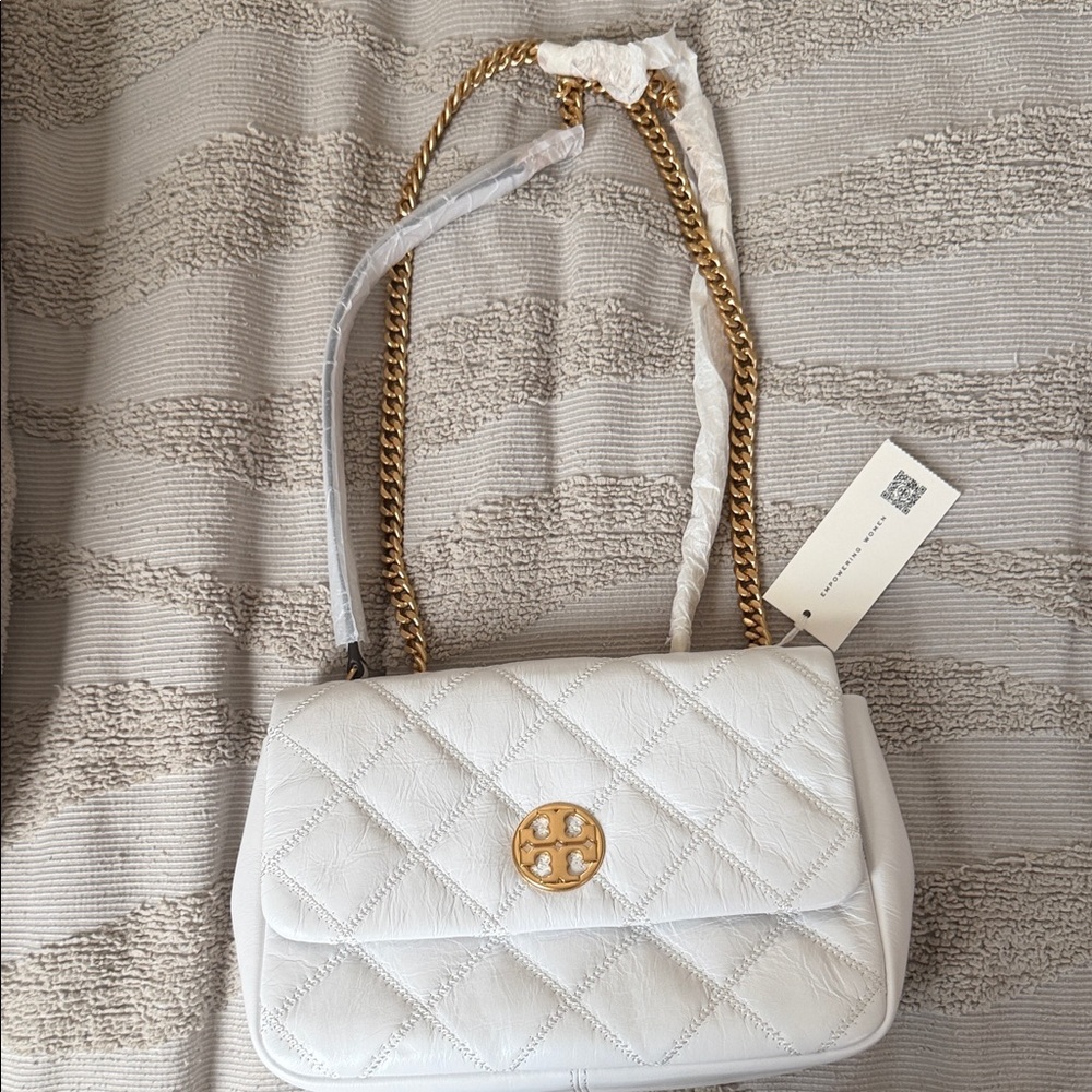 White Quilted Shoulder Bag